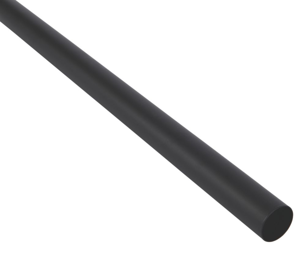 Image of Rothley Decorative Rail Matt Black 1829mm x 25mm 