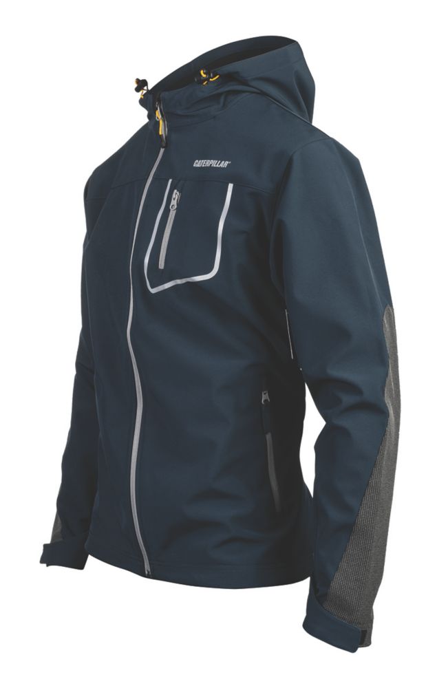 Image of CAT Capstone Hooded Soft Shell Jacket Marine XX Large 50-52" Chest 