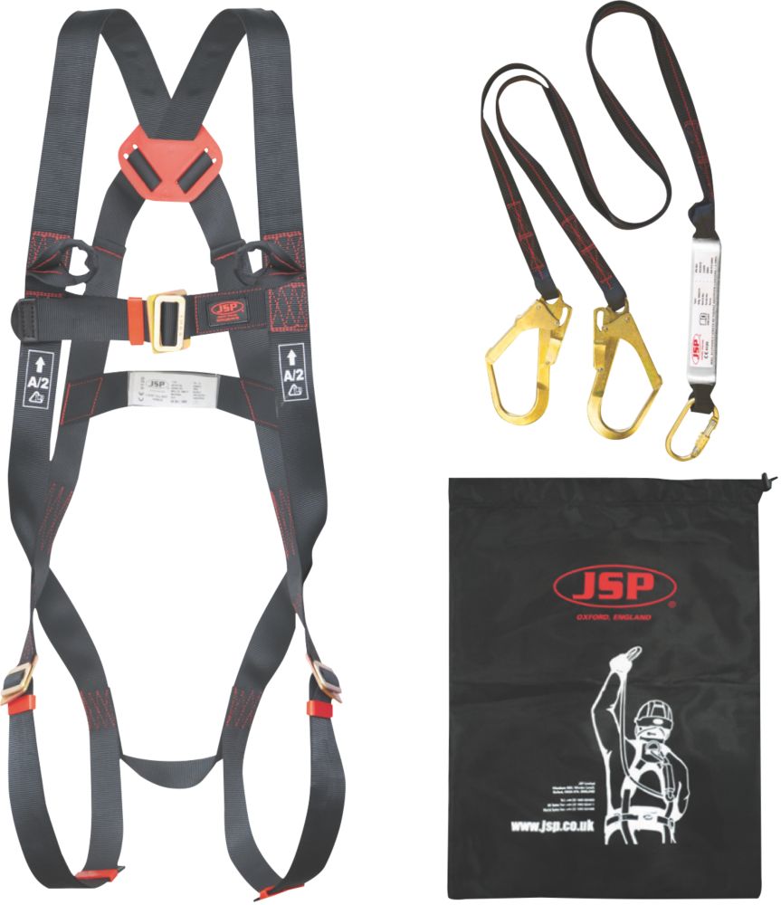 Image of JSP Spartan Twin Tail Fall Arrest Kit with Lanyard 2m 