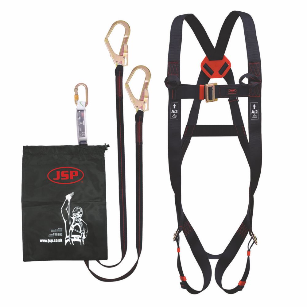 Image of JSP Spartan Twin Tail Fall Arrest Kit with Lanyard 2m 