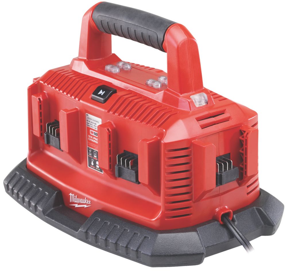 Image of Milwaukee M14 18C6 18V Multi-Bay Charger 