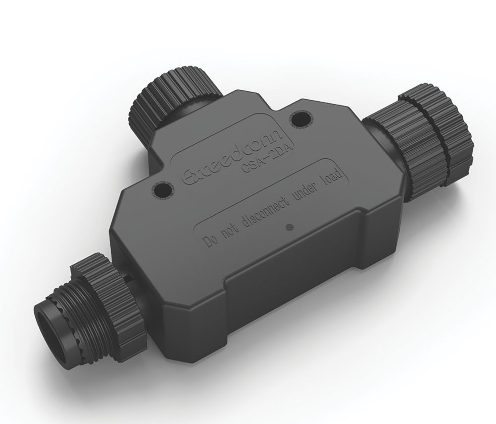 Image of Philips Hue Outdoor 3-Entry 3-Pole Outdoor T-Connector for LowVolt 