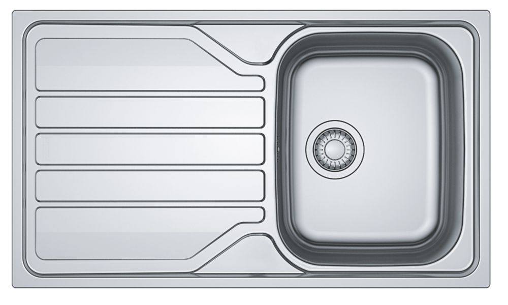 Image of Franke Flash 1 Bowl Stainless Steel Sink 860mm x 500mm 