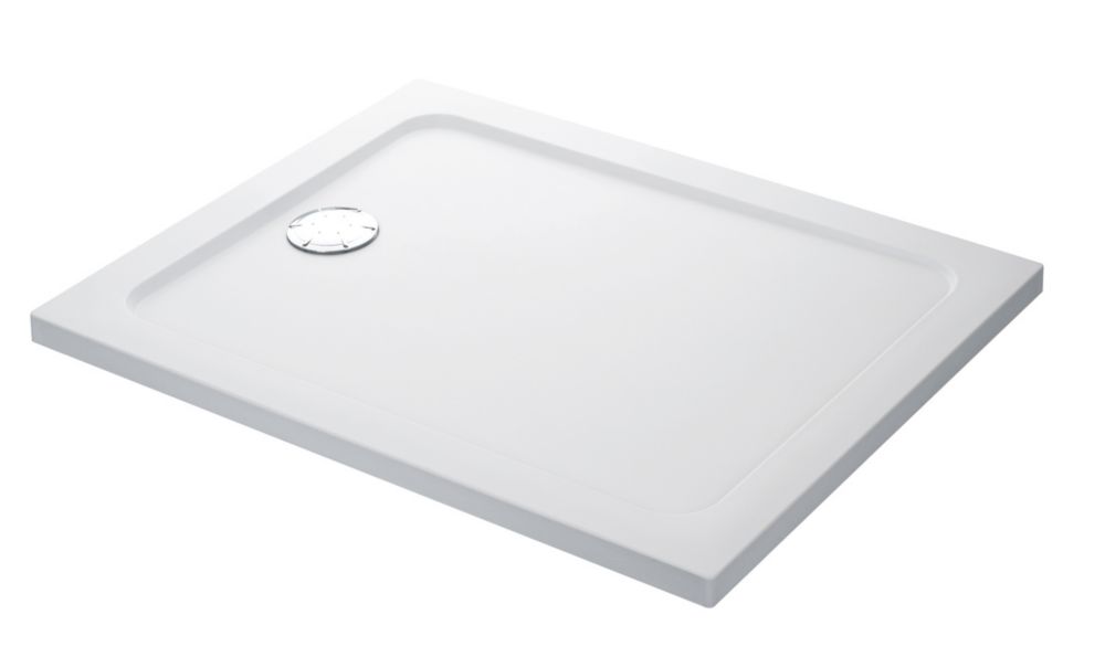 Image of Mira Flight Safe Rectangular Shower Tray White 1000mm x 900mm x 40mm 