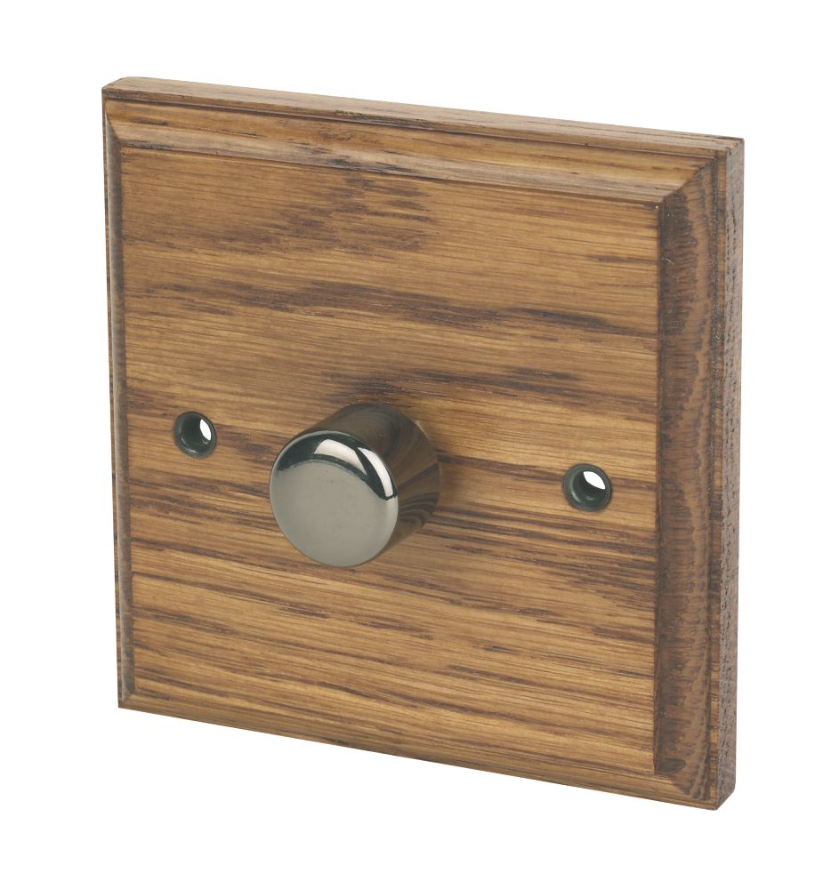 Image of Varilight V-Pro 1-Gang 2-Way LED Dimmer Switch Medium Oak 