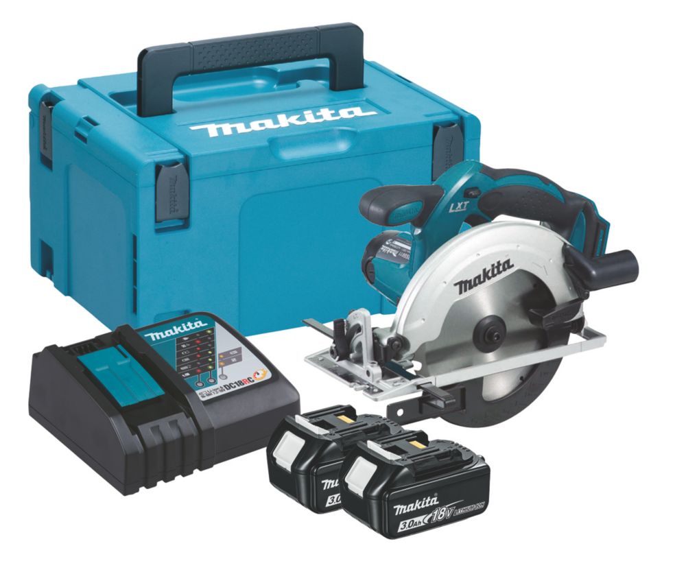Image of Makita DSS611RFJ 165mm 18V 2 x 3.0Ah Li-Ion LXT Cordless Circular Saw 