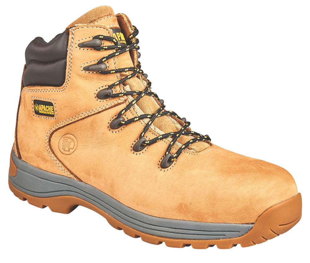 Image of Apache AP314CM Safety Boots Wheat Size 7 