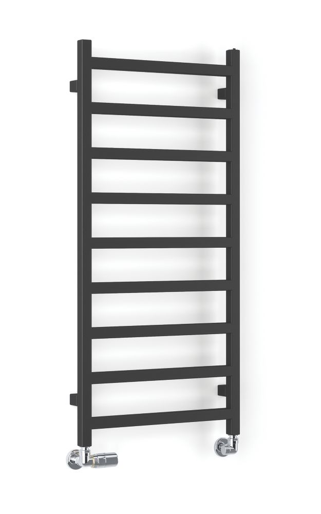 Image of Terma Simple Towel Rail 1080mm x 500mm Black 1351BTU 