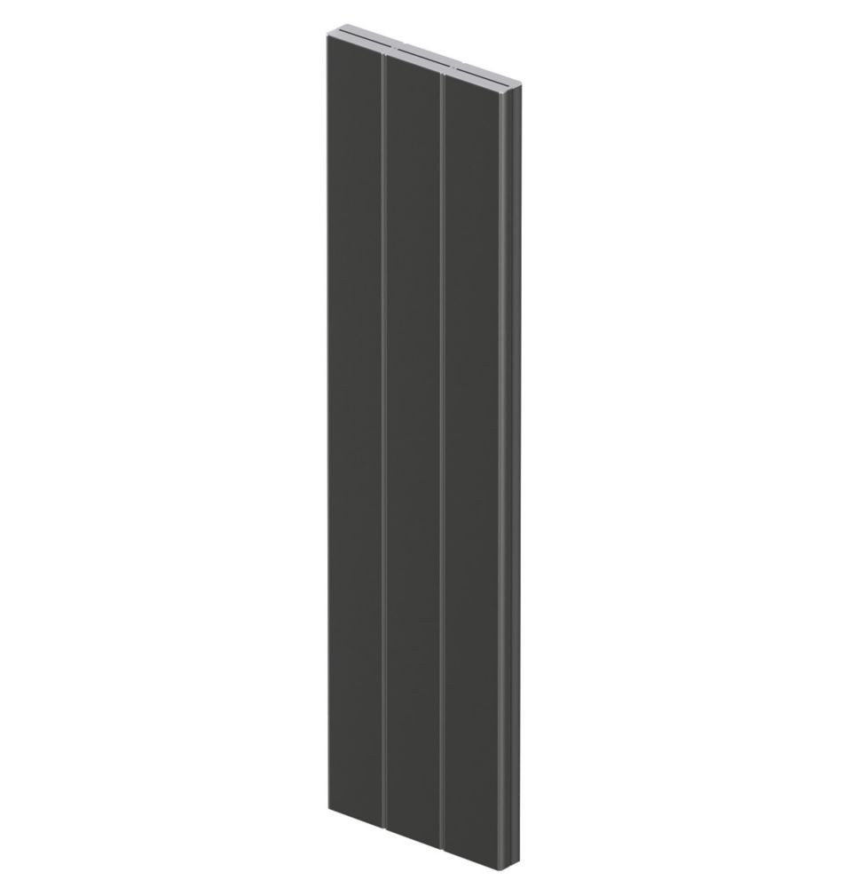 Image of Acova Kolone Electric Aluminium Vertical Radiator 1805mm x 491mm Anthracite 6142BTU 
