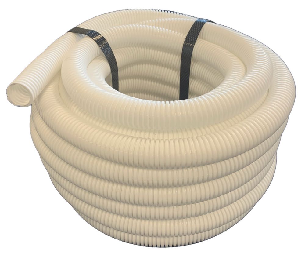 Image of Deta Corrugated Conduit 20mm x 10m White 