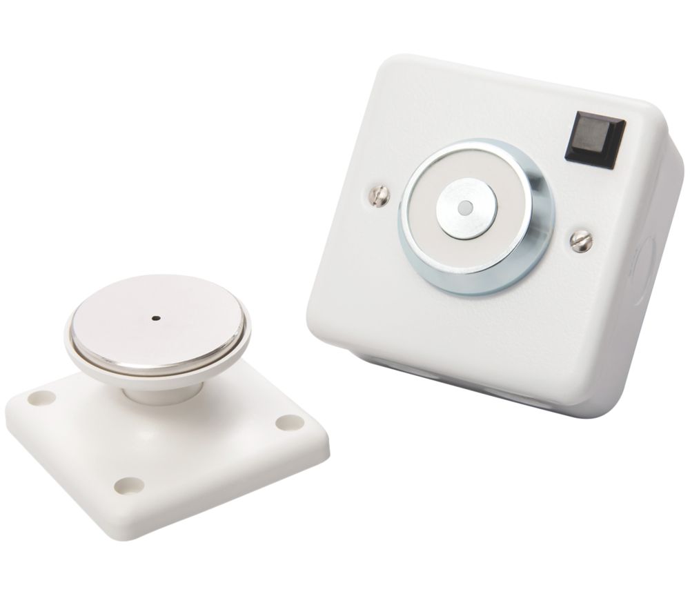Image of Geofire Conquest 230V Fire Door Retainer White 86mm 
