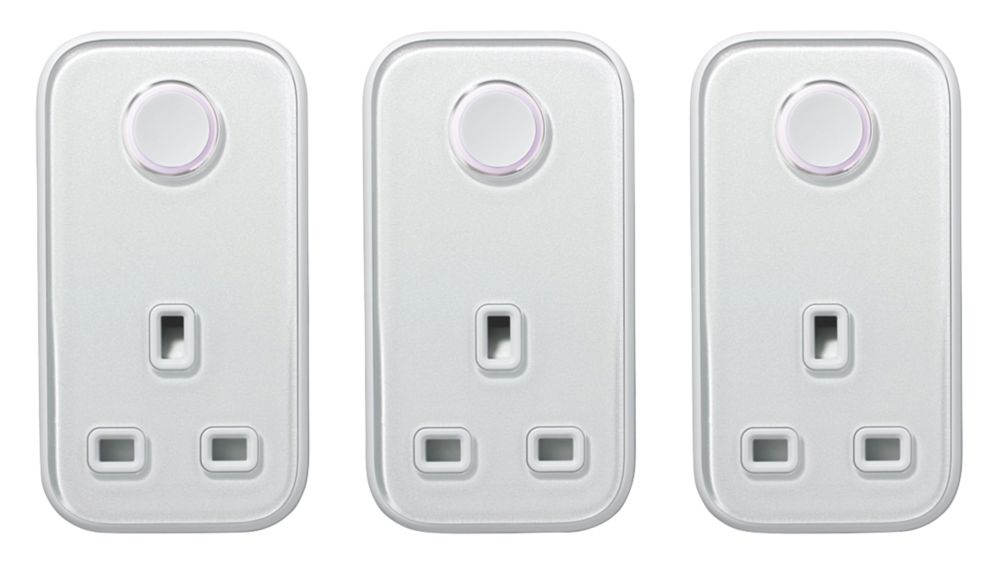 Image of Hive Active 13A Smart Plug White 3 Pack 