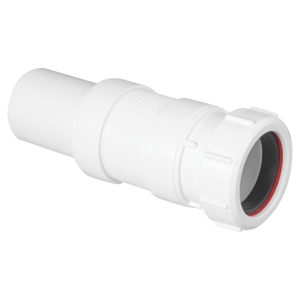 Image of McAlpine Miniflex-5 Flexible Connector White 40mm x 125-175mm 