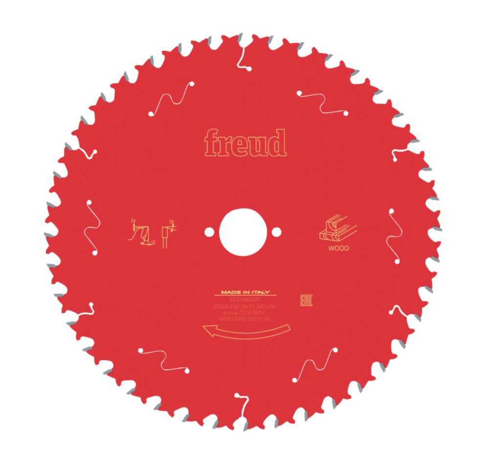 Image of Freud Wood Table Saw Blade 250mm x 30mm 40T 