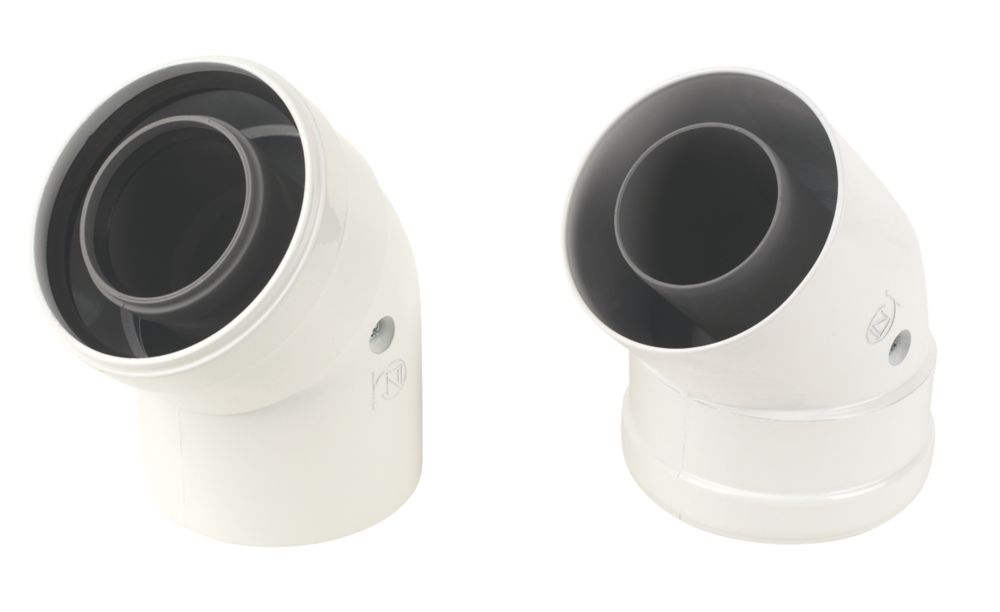 Image of Ariston Coaxial Elbow 45Â° 2 Pack 
