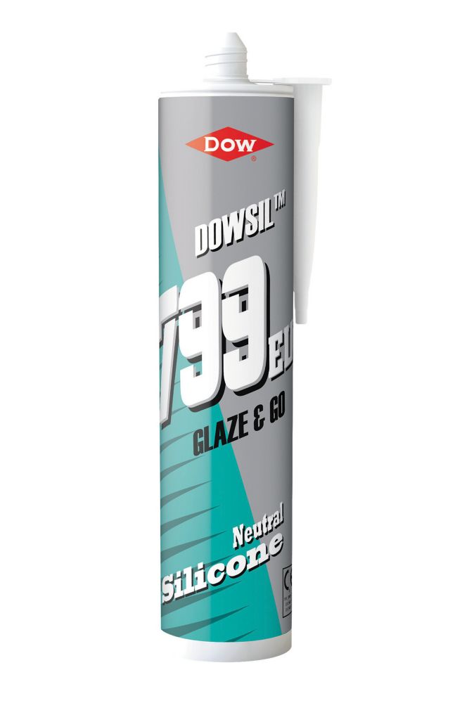 Image of Dow 799 Glazing Silicone Clear 310ml 