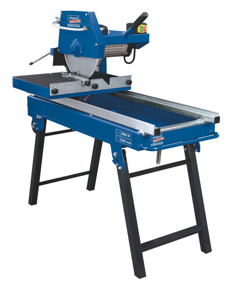 Image of Scheppach HSM 3500 350mm Brushless Electric Heavy Stone & Tile Saw 240V 