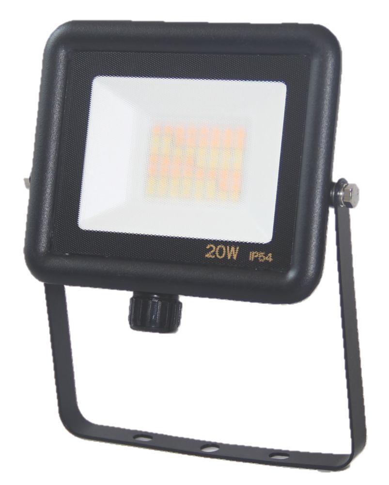 Image of Brackenheath Indoor & Outdoor LED Floodlight Black 20W 1800lm 
