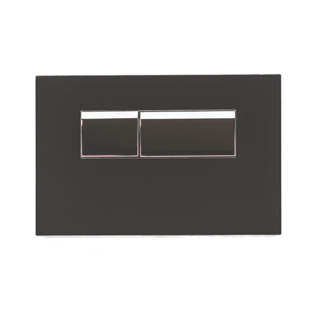 Image of Fluidmaster Vivente Dual-Flush T-Series Activation Plate Black Glass 