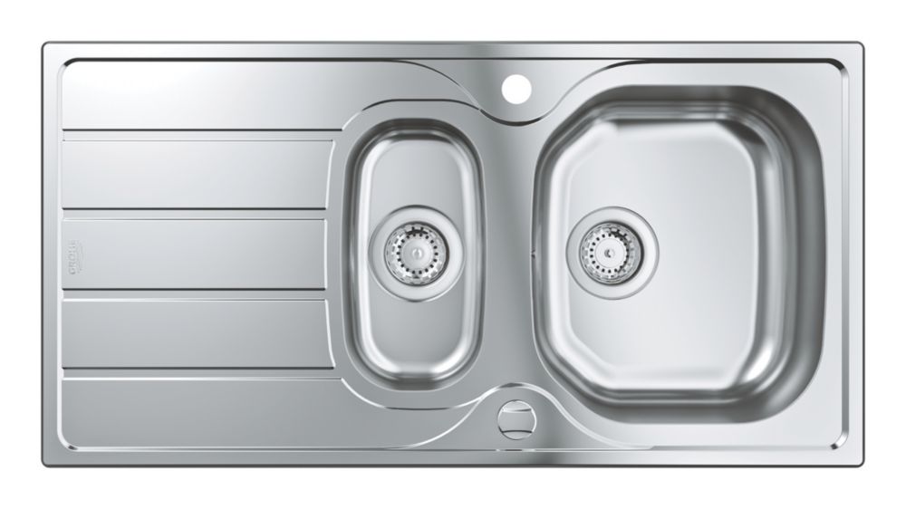 Image of Grohe K200 1.5 Bowl Stainless Steel Sink 965mm x 500mm 
