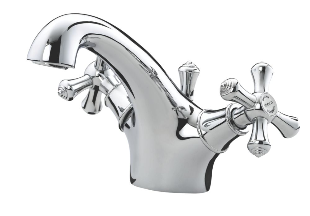 Image of Bristan Colonial Basin Mixer Tap with Pop-Up Waste Chrome 
