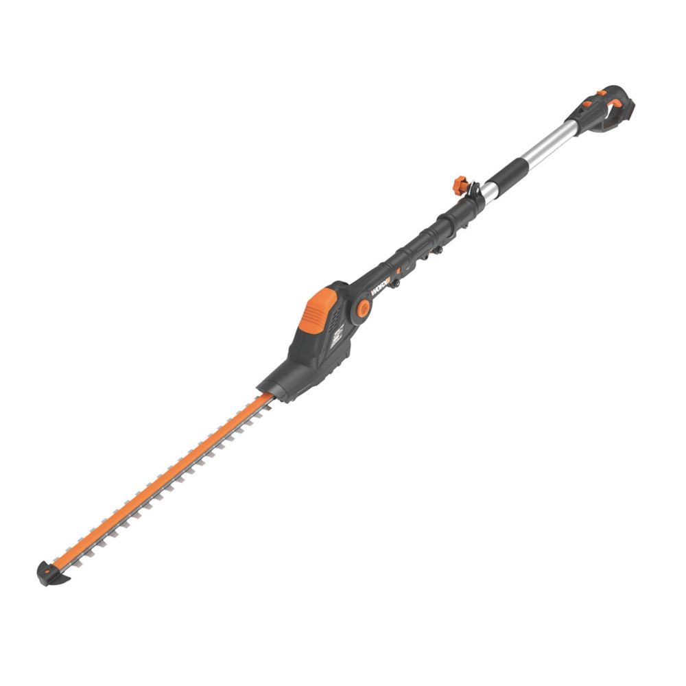 Image of Worx WG252E.9 45cm 20V Lithium PowerShare Cordless Pole Hedge Trimmer - Bare 