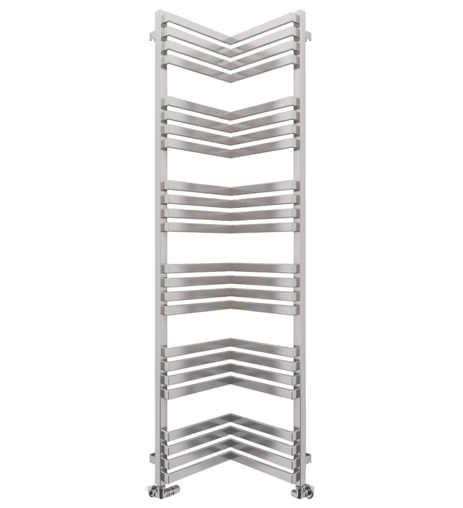 Image of Terma Incorner Designer Towel Rail 1545mm x 350mm Silver 2757BTU 