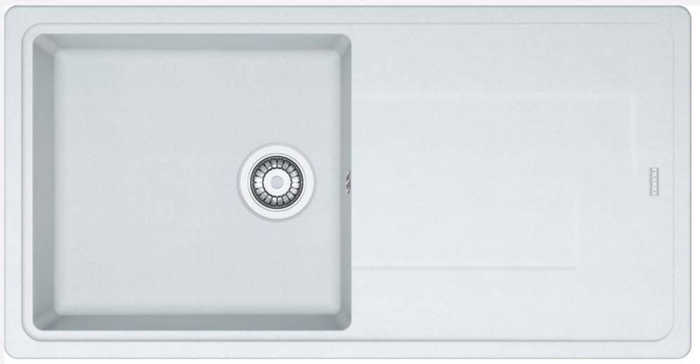 Image of Franke Titan 1 Bowl Tectonite Sink White Reversible 970mm x 500mm 