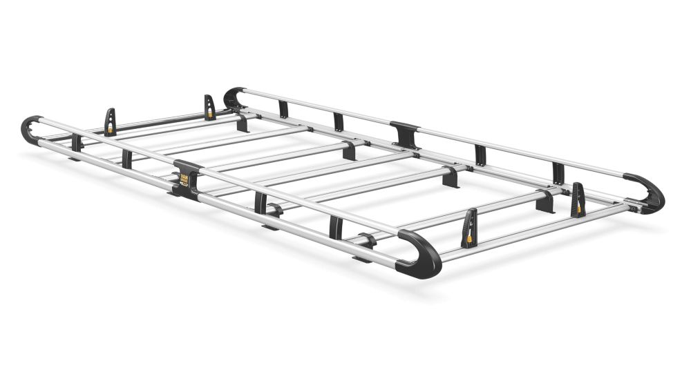 Image of Van Guard Volkswagen Transporter T5 2002 - 2015 Roof Rack - 7-bar ULTIRack+ L2 H1 Tailgate 