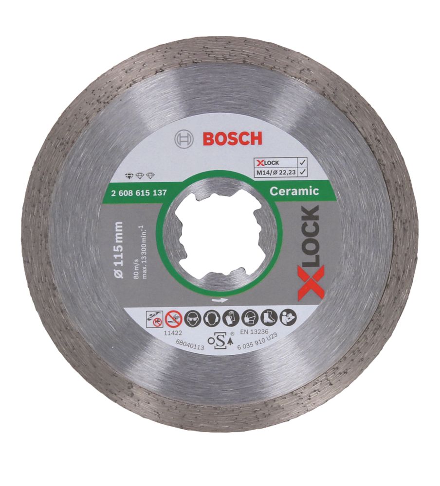 Image of Bosch XLock Tile Diamond Disc 115mm x 22.23mm 