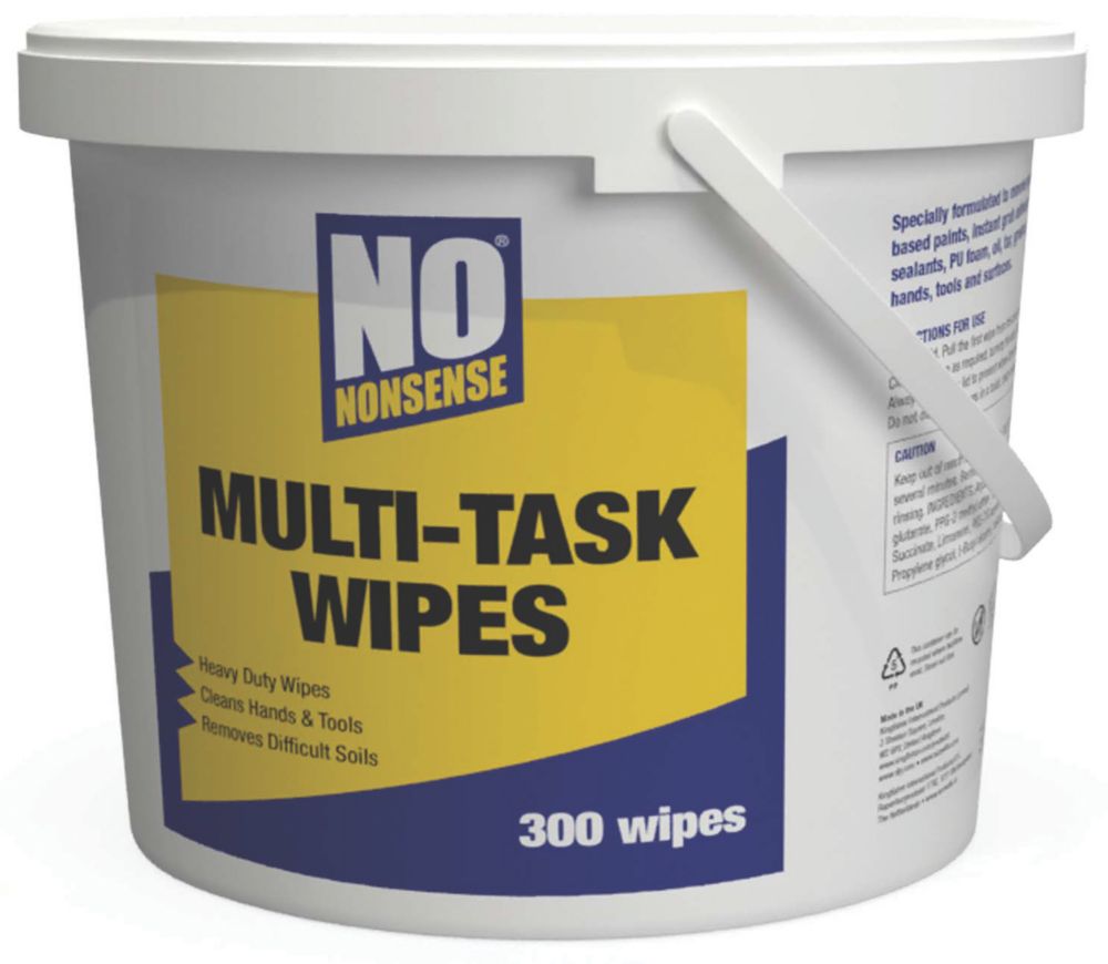 Image of No Nonsense Multi-Task Wipes White 300 Pack 