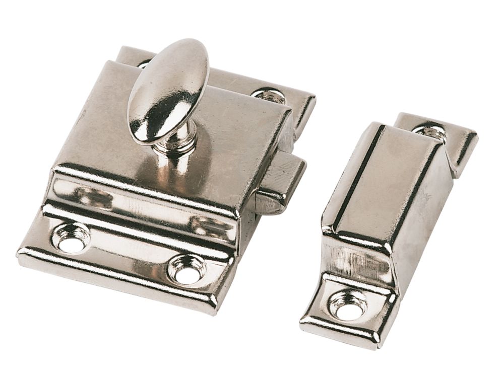 Image of Cupboard Latch Nickel-Plated 54mm x 54mm 