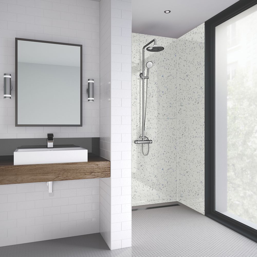 Image of Splashwall Laminate Panel Gloss Star Dust 1200mm x 2440mm x 11mm 