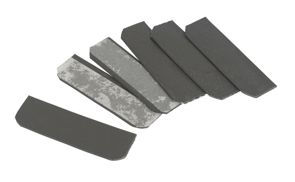 Image of Flexifire Graphite Intumescent Hinge Pads Radiused Corners 100mm 6 Pack 