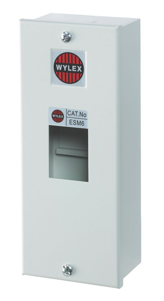 Image of Wylex NH ESM6 IP40 2-Module Unpopulated DIN Enclosure 