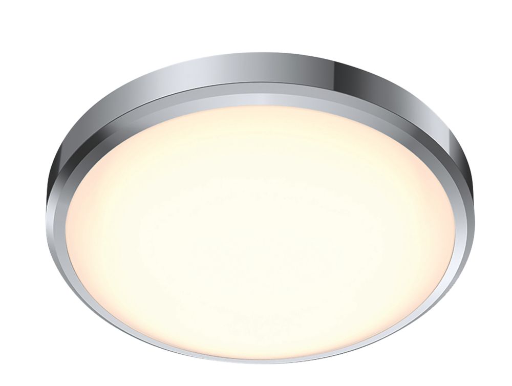 Image of Philips Doris LED Ceiling Light Chrome 17W 1500lm 