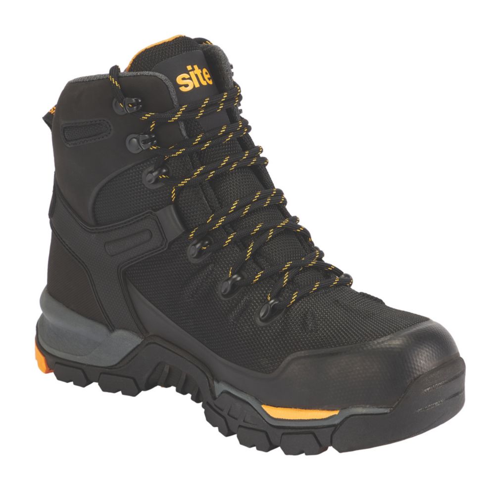 Image of Site Densham Safety Boots Black Size 12 