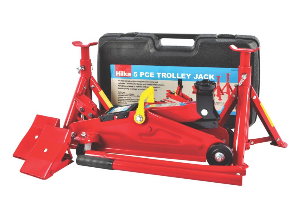 Image of Hilka Pro-Craft 2 Tonne Trolley Jack Combi Kit 