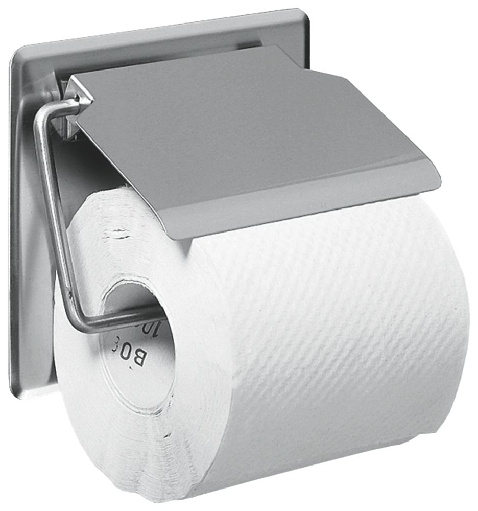 Image of Single Toilet Roll Holder with Cover 