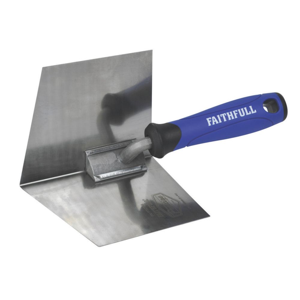 Image of Faithfull Prestige Internal Corner Trowel 5" x 4" 