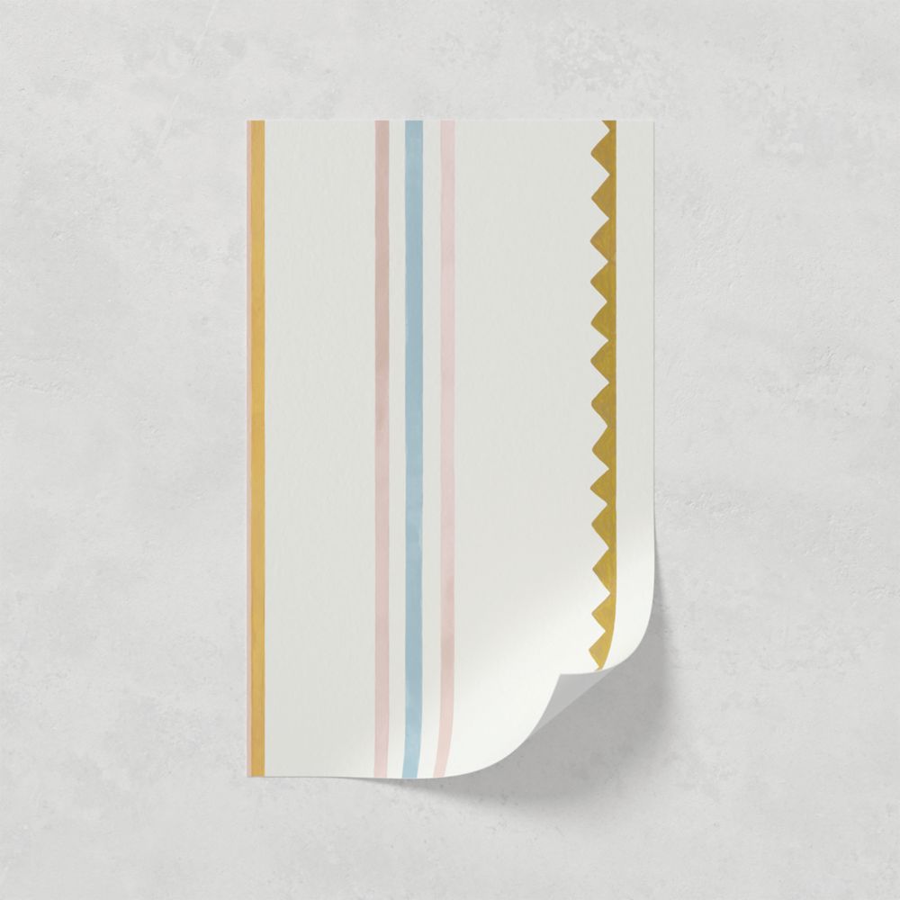 Image of LickPro Yellow Zig Zag 02 Wallpaper Sample 0.18m x 0.29m 