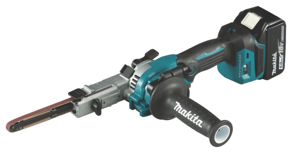 Image of Makita DPV300RTJ 80mm 18V 2 x 5.0Ah Li-Ion LXT Brushless Cordless Sander / Polisher 