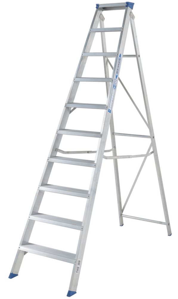 Image of Werner Aluminium 10-Treads Swingback Stepladder 1.61m 