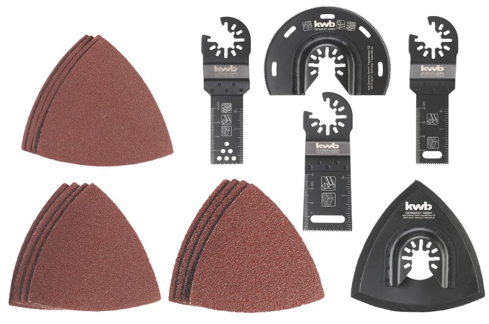 Image of Einhell Multi-Material Multi-Tool Accessory Kit 17 Pieces 