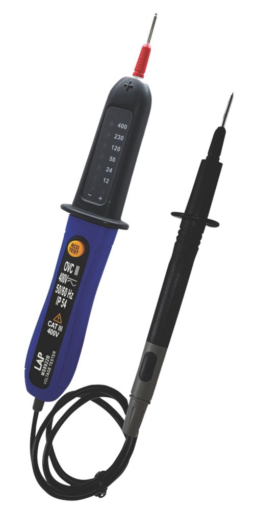 Image of LAP MS8922B AC/DC 2-Pole Voltage Tester with RCD 400V 