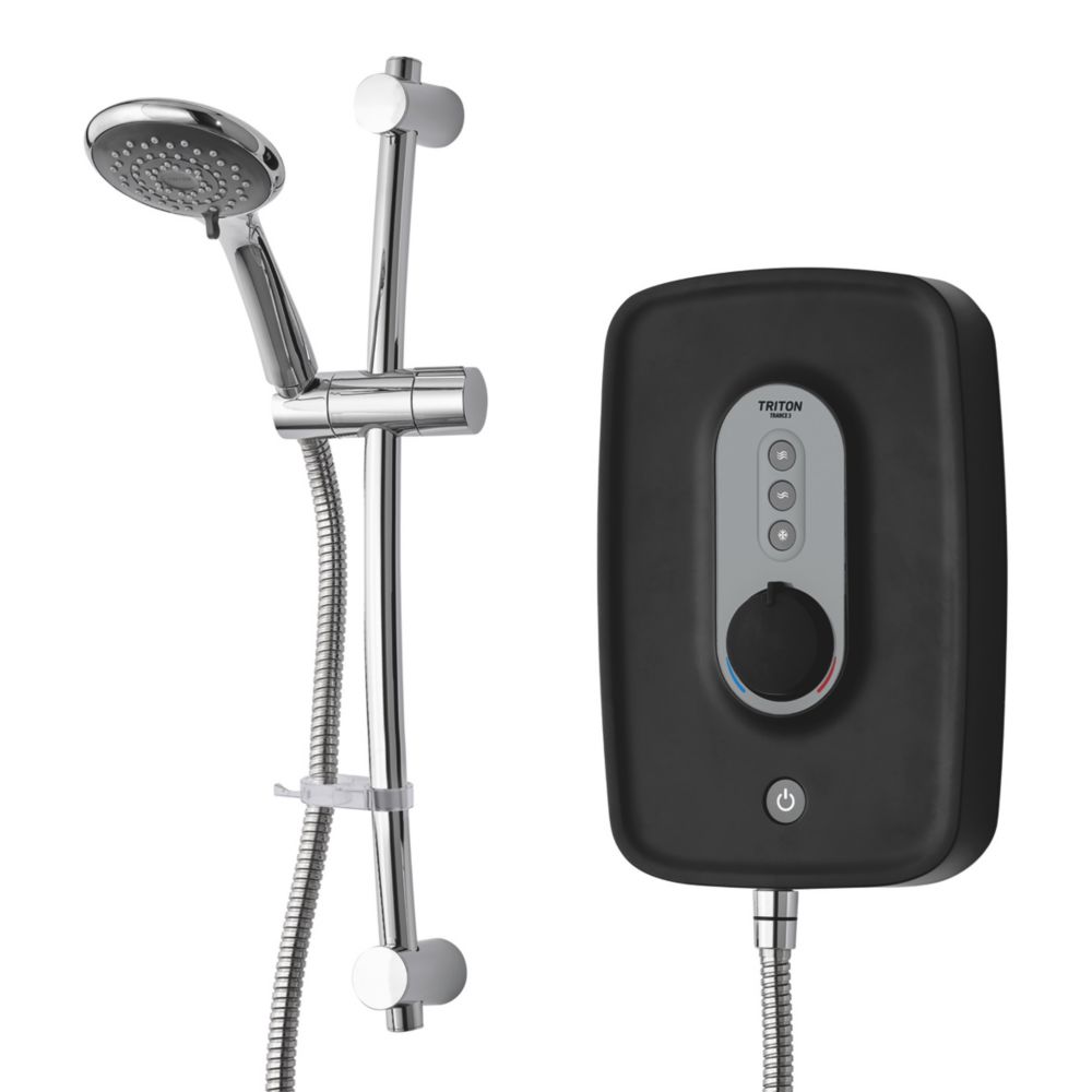 Image of Triton Trance 3 Matte Black 10.5kW Electric Shower 
