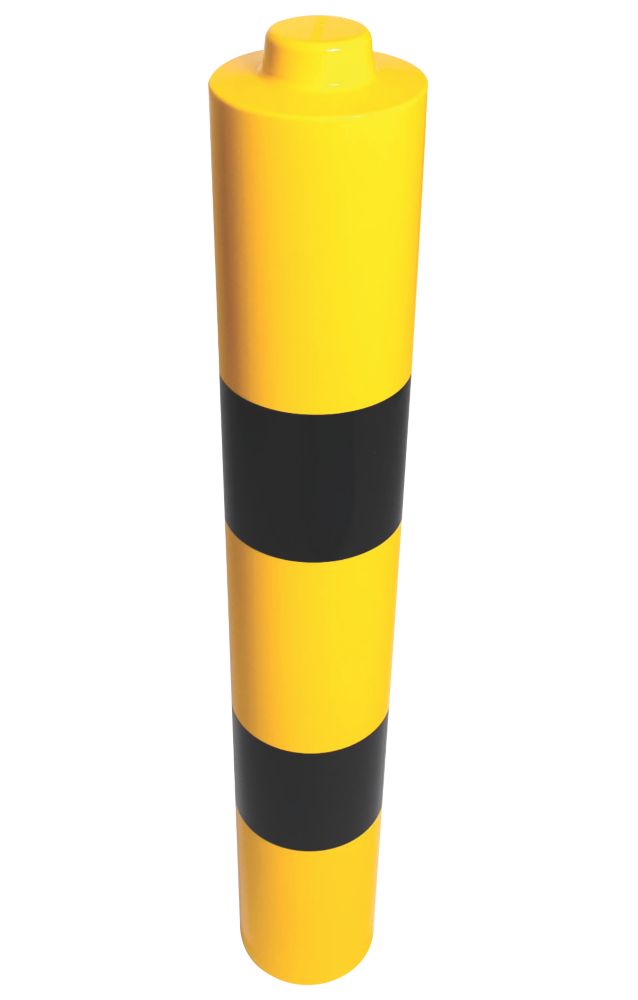 Image of Addgards BolYelblk215 Bollard Sleeve Yellow & Black 215mm x 215mm 