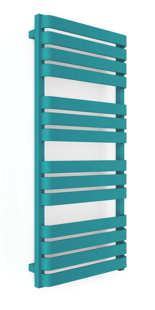 Image of Terma Warp T One Electric Towel Rail 1110mm x 500mm Teal 2046BTU 