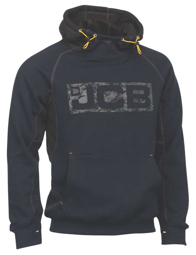 Image of JCB Horton Hoodie Navy / Black X Large 46-48" Chest 