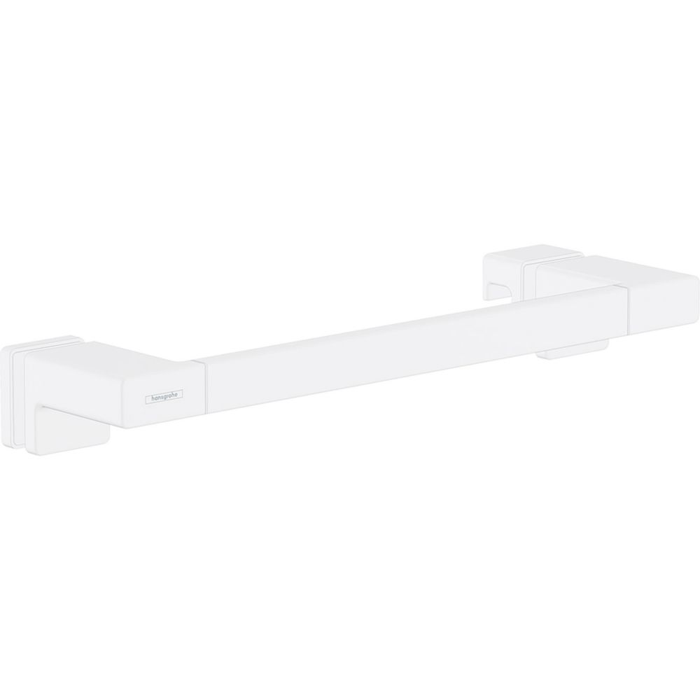 Image of Hansgrohe AddStoris Bar Shower Door Handle Matt White 350mm Single 